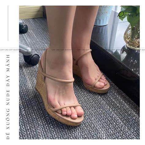 Giày Đế Xuồng Nude Đen Lì Quai Hậu Quai Ngang Cao Cấp Chắc Chân Sang