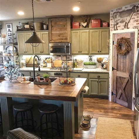 48 Lovely Farmhouse Kitchen Ideas To Make Cooking More Fun Rustic