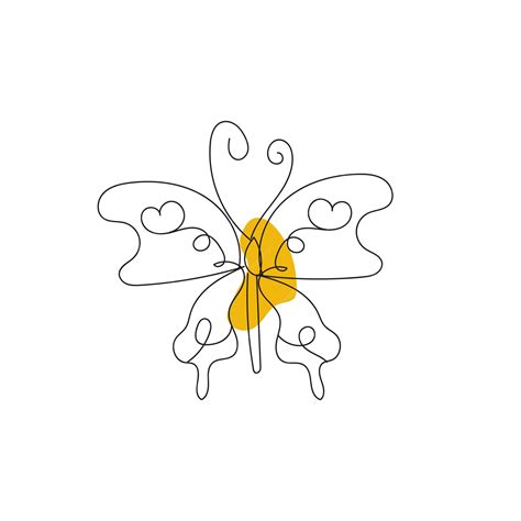 Premium Vector | Butterfly outline with drawn details collection