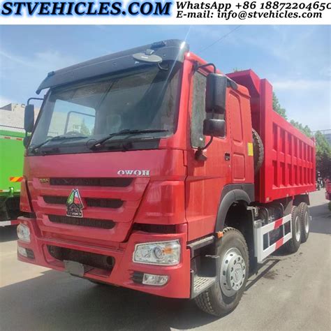 Sinotruk Howo X Wheelers Cbm Cbm Dump Box Used Tipper Truck