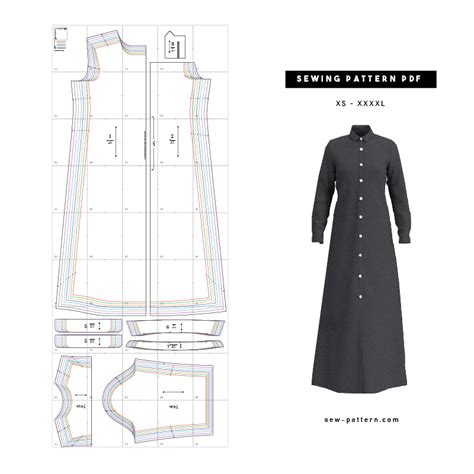 Abaya Sewing Pattern PDF