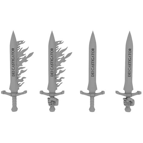 Stl File Space Marine Flaming Sword 🛰・3d Printing Design To Download・cults