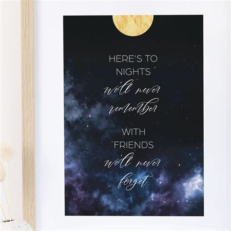 Celestial Quote Print - Be My Guest Design