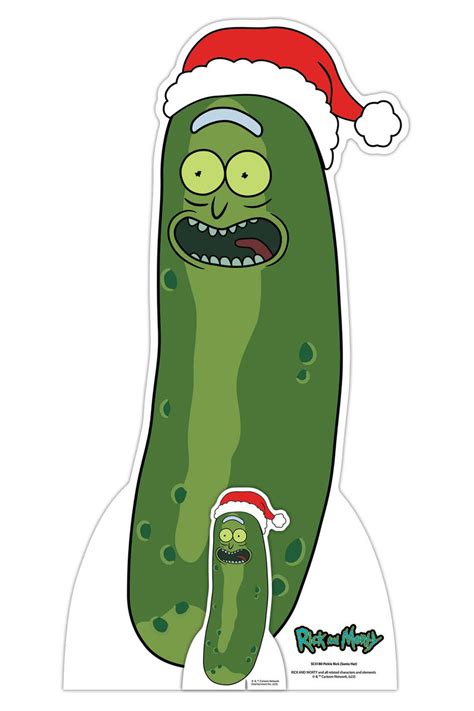 Christmas Pickle Rick From Rick And Morty Official Cardboard Cutout