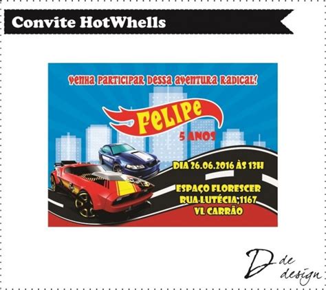Convite Aniversario Hot Wheels Imprimir Mixwhite Net