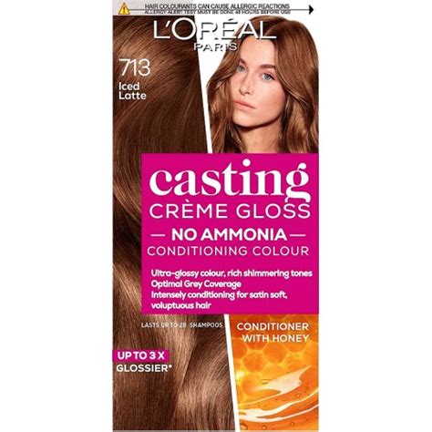 L Oreal Paris Casting Creme Gloss Semi Permanent Hair Dye Blonde Hair Dye 713 Iced Latte