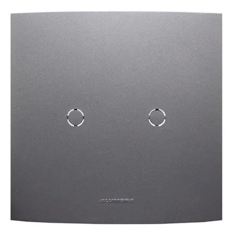 Inova Class Placa 4x4 Cega com Furo Grafite - Eletrofer Serrana