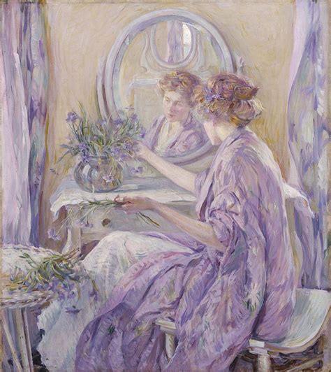 Robert Lewis Reid The Violet Kimono C Oil On Canvas