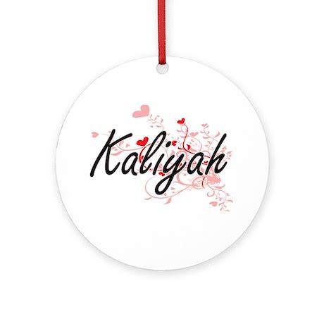 Kaliyah Artistic Name Design with Ornament (Round) by Admin_CP10501932