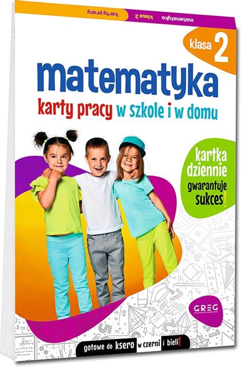 MATEMATYKA SP 2 KARTY PRACY W SZKOLE I W DOMU Greg 12852479278