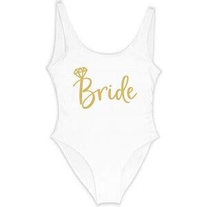 Gyios Bikini Triangolo Donna Lettere In Oro Luminoso Bride Bridesmaid Stampa Da Bagno Con