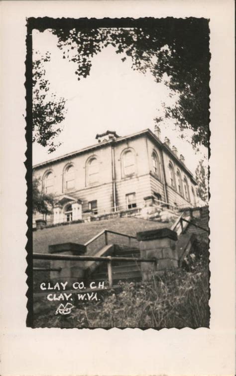 Clay County Courthouse West Virginia Postcard