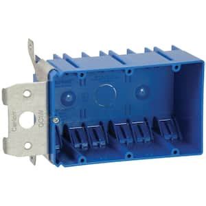 Carlon Gang Cu In Blue Pvc New Work Electrical Switch And Outlet