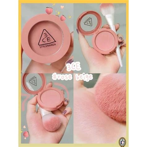 Soil 3ce Blush Monochrome Palette Rose Beige Peach Orange Monopink Nude Peach Nude Pink Matte