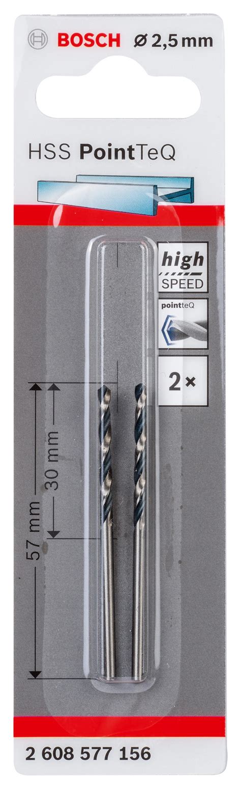 Bosch Spirálový vrták HSS PointTeQ 2 ks pr 2 5 mm koupit v OBI