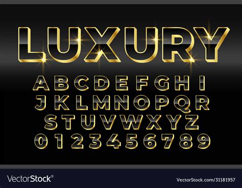 Premium Luxury Golden 3d Style Text Effect Design Vector Image