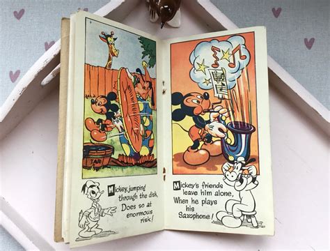 Vintage Mickey Mouse Booklet A Story Book With Transfers Etsy UK