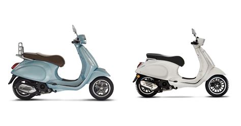 Motorrad Vergleich Vespa Primavera I E V Vs Vespa Sprint