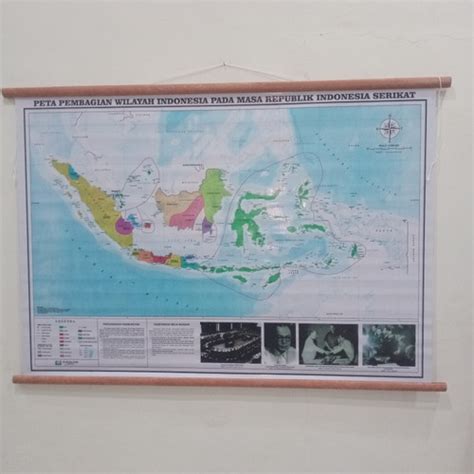 Jual Peta Pembagian Wilayah Indonesia Pada Masa Republik Indonesia ...