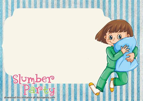 Free Printable Slumber Party Invitation Templates