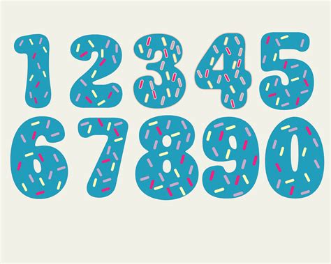 Donut Numbers Svg Pink Doughnuts Cricut Cut Files Layered