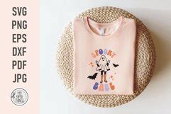 Spooky Babe Retro Halloween Shirt Svg