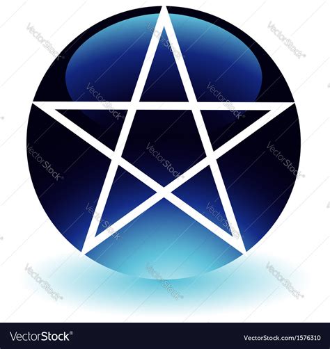 Pentagram Religious Symbol Of Satanism Royalty Free Vector