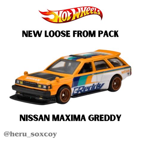 Hotwheels HOT WHEELS PREMIUM DIORAMA NISSAN MAXIMA GREDDY NEW LOOSE