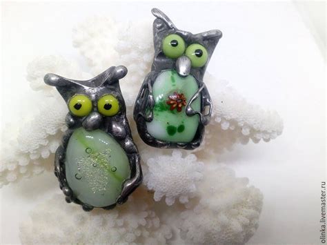 Купить Витражные брошки "Совы".Витраж Тиффани,фьюзинг - Витраж Тиффани ...
