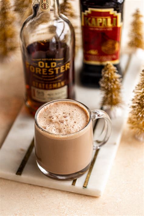 Spiked Hot Chocolate Recipe With Bourbon Coffee Liqueur Miss Allie S Kitchen