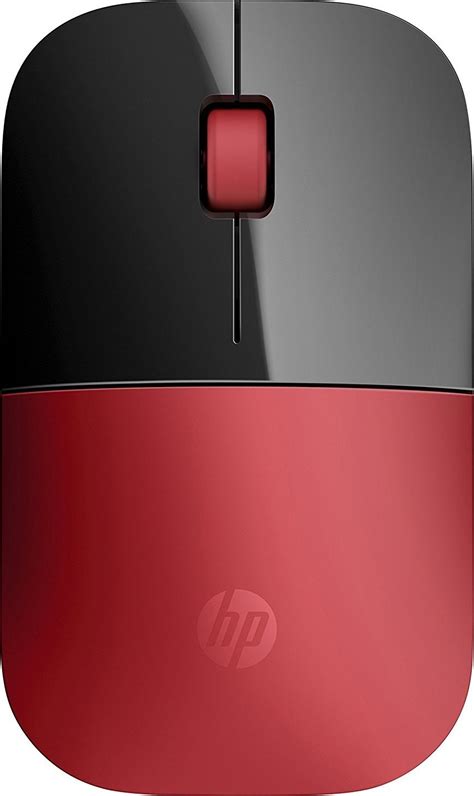 Hp Z3700 24ghz 1200 Dpi Optical Sensor Wireless Mouse Red V0l82aa