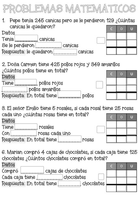 Fichas De Matemáticas De 4 De Primaria 2024 ️ Descarga 100 Gratuita