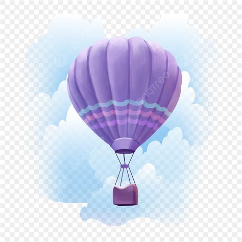 Hot Air Balloons PNG Picture Purple Free Button Hot Air Balloon Sky