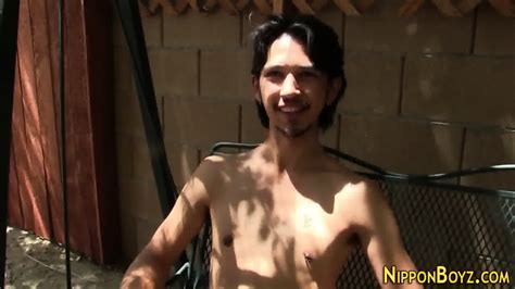 Gay Asian Cums Outdoors