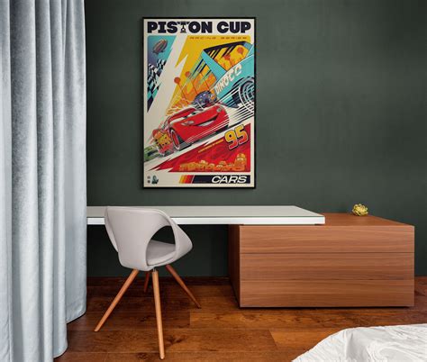 Póster Disney Cars Cars Movie Poster Cars Pixar Lightning Mcqueen