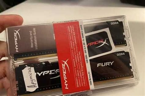 Оперативная память Hyper X DDR 4 Fury 16 GB 2666 | Festima.Ru – частные ...