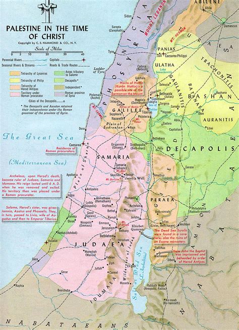 Mapa De Judea A Galilea