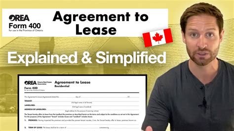 Orea Agreement To Lease Residential Form 400 Fillable Printable Forms