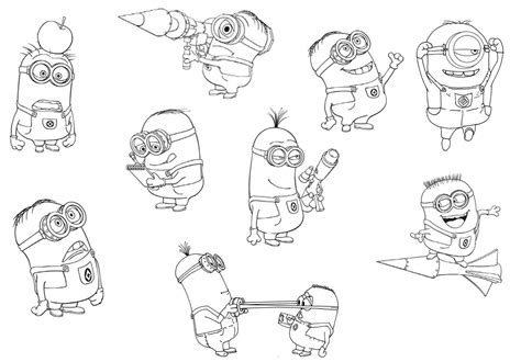 Coloriage Minions 72114 Films d animation Dessin à colorier