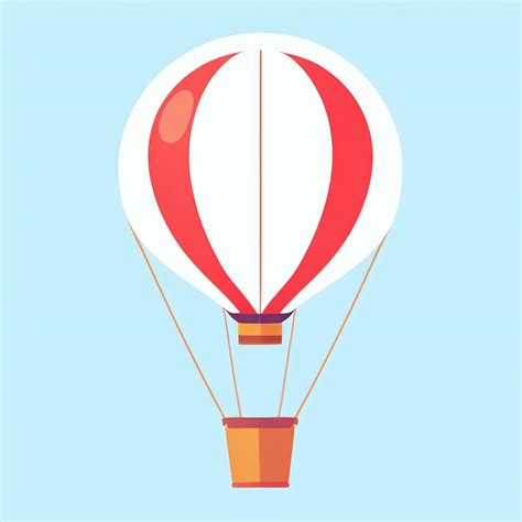 AI Generated Hot Air Balloon Avatar Icon Clip Art Sticker Decoration Simple Background 34721626