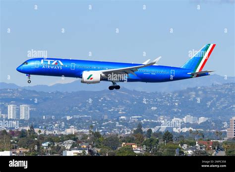 Ita Airways Airbus A350 Aircraft Landing New National Airline Of Italy