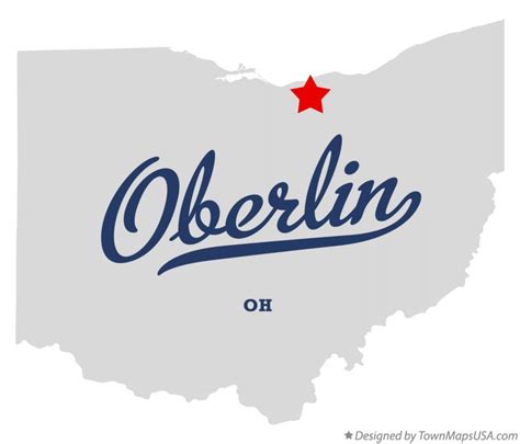 Map of Oberlin, OH, Ohio