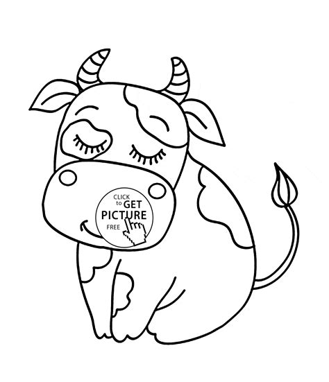 Cow Printable Coloring Pages - Printable Templates