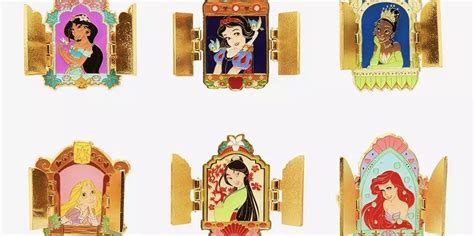 Disney Princess Hinged Window Blind Box Pin Set At Hot Topic Disney Pins Blog