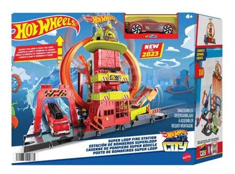 Hot Wheels City Super Estacion De Bomberos Cuotas sin interés