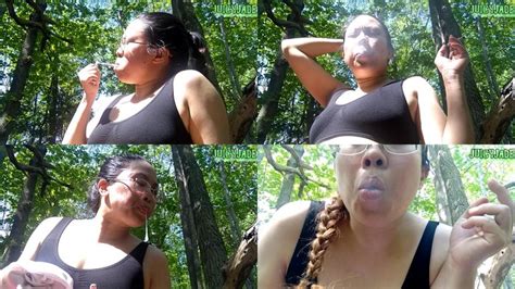 Petite Asian Smoking And Coughing Outdoors While Sick Volume Non Nude Mp Mizz Jade