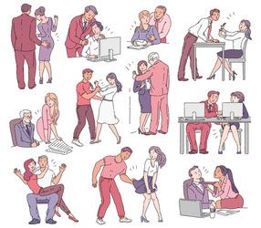 Sex Crime And Criminal Pictograph Depicts Sexual Vector Image