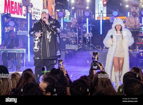 Jelly Roll And Jessie Murph Perform On Stage During 2024 New Years