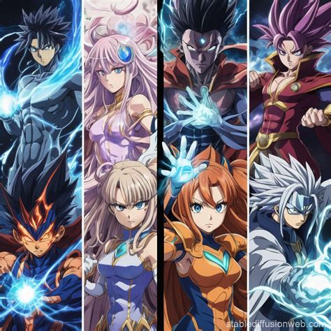 Anime Characters with Hidden Powers | Stable Diffusion Online