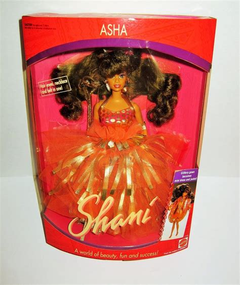 Asha Shani Barbie Doll 1991 Vintage African American Aa Biracial 1752